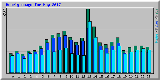 Hourly usage for May 2017