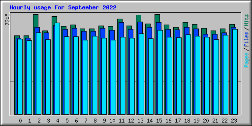 Hourly usage for September 2022