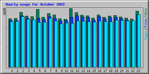 Hourly usage for October 2022