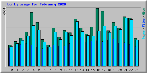 Hourly usage for February 2026